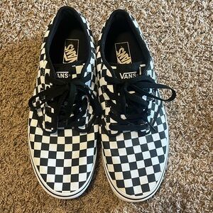 Vans Off The Wall White & Black Checkboard Mens Size 12 Shoes